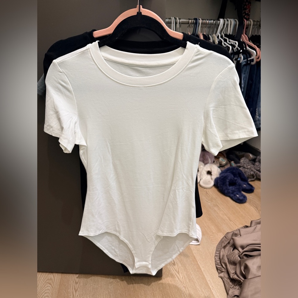 Amazon White Women's Bodysuit Top